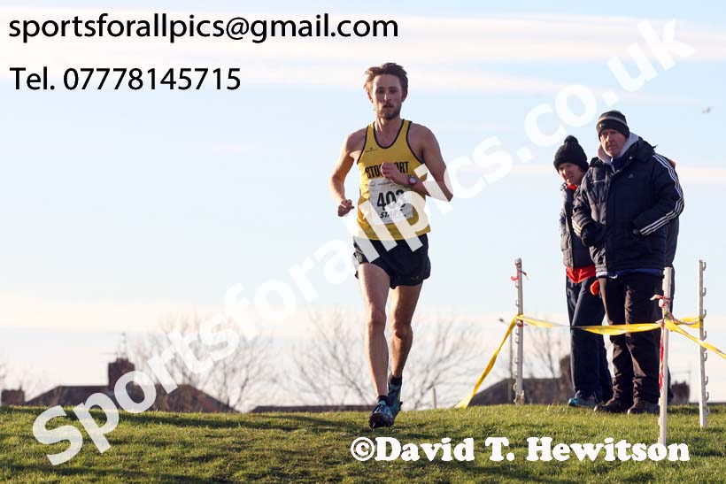 Senior mens North Eastern Cross Country, Redcar. Photo:  David T. Hewitson/Sports for All Pics